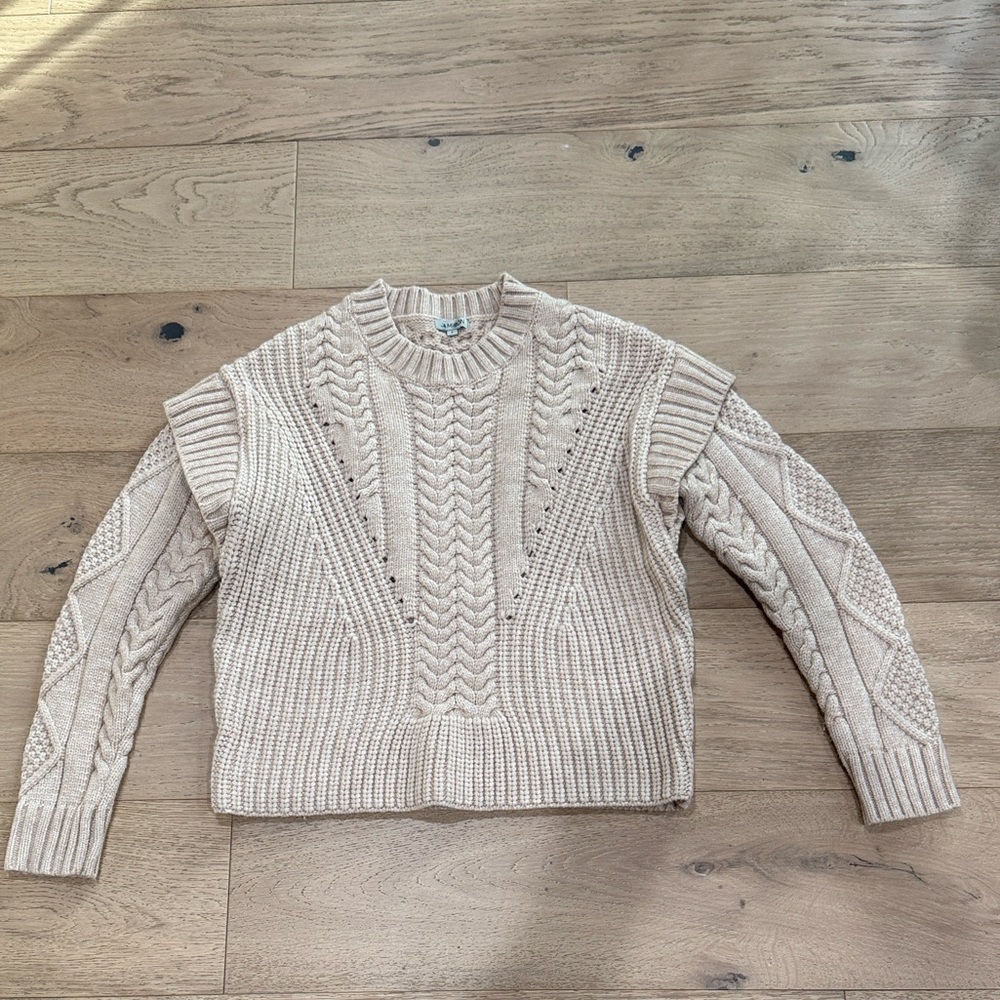 Cozy Cable Knit Sweater in Cream